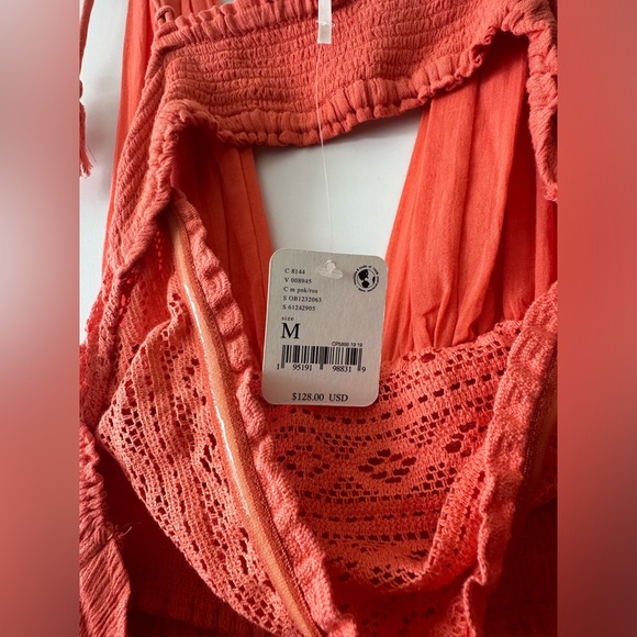 Free People Santa Maria Maxi Dress in Coral - Picture 3 of 4
